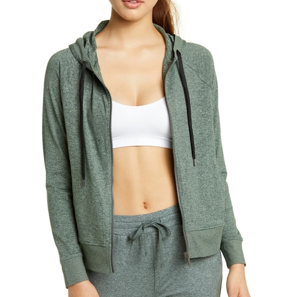 ZELLA Nordstrom restore soft full zip hoodie green urban -S-EUC worn once! - Picture 1 of 7